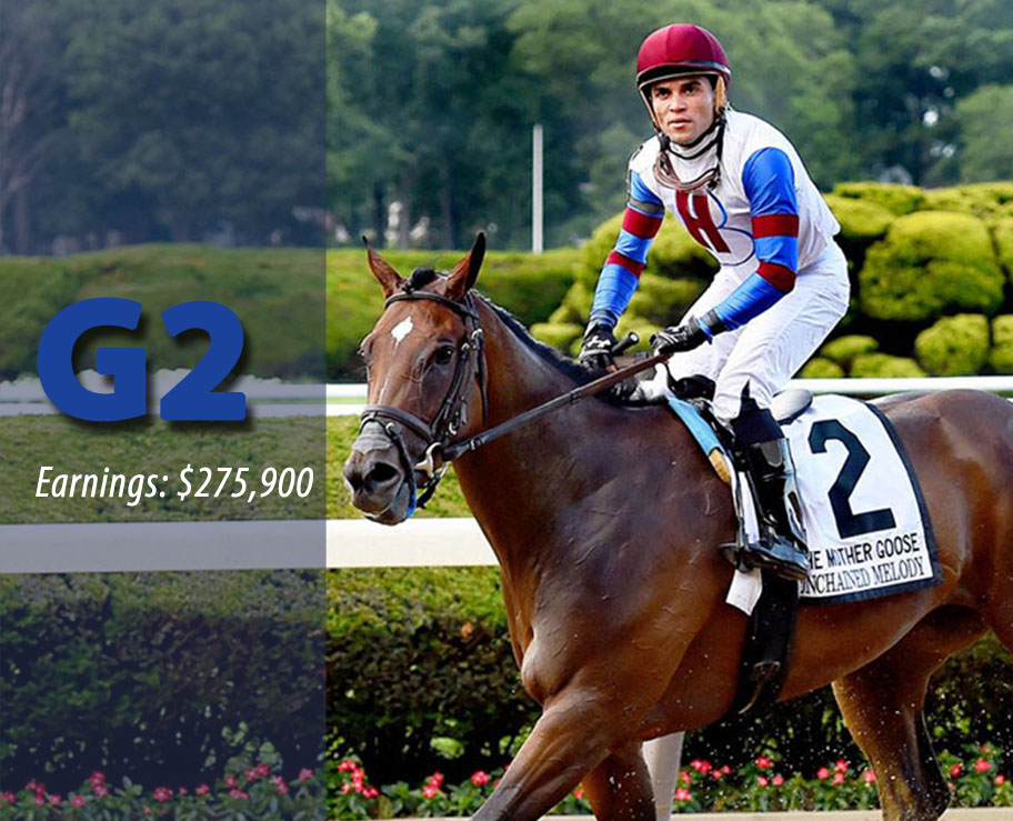 UNCHAINED MELODY - Grade 2 Winner of $275,900